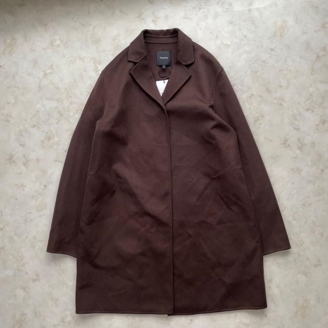 【新品タグ付き】Theory ウールカシミヤ　コート　ガウン　オーバーサイズ