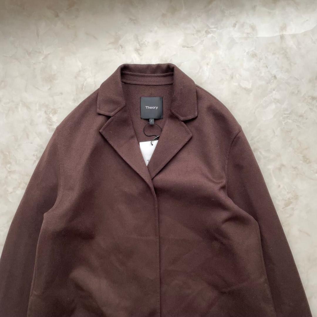 【新品タグ付き】Theory ウールカシミヤ　コート　ガウン　オーバーサイズ