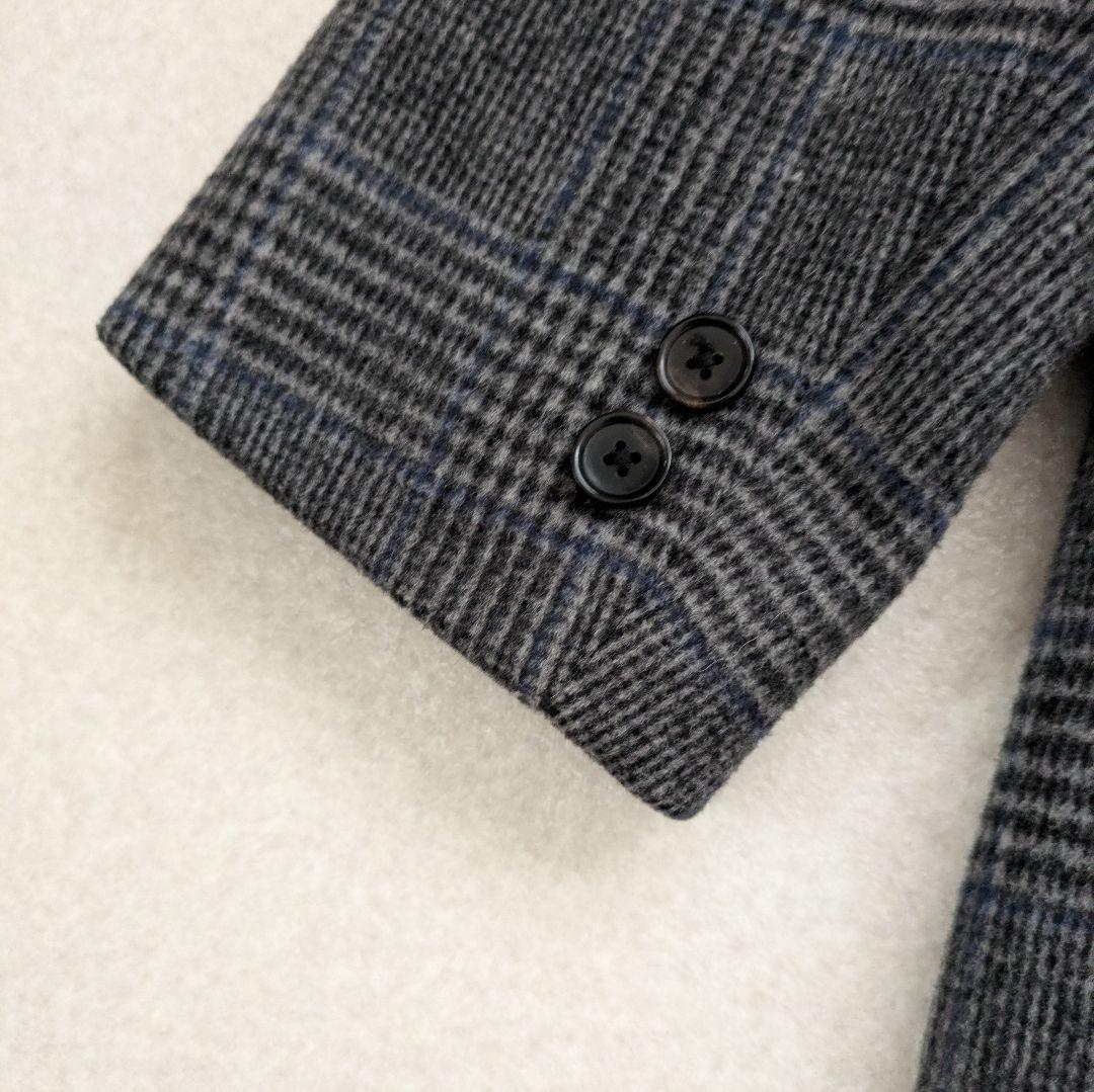 未使用級 B＆Yユナイテッドアローズ メルトンコート オーバーチェック　Ｌ