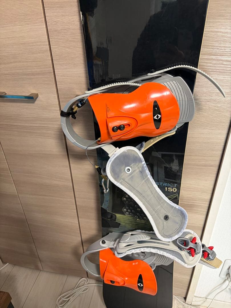 DISTRICT スノーボード 150cm ビンディング&スノボカバー　セット