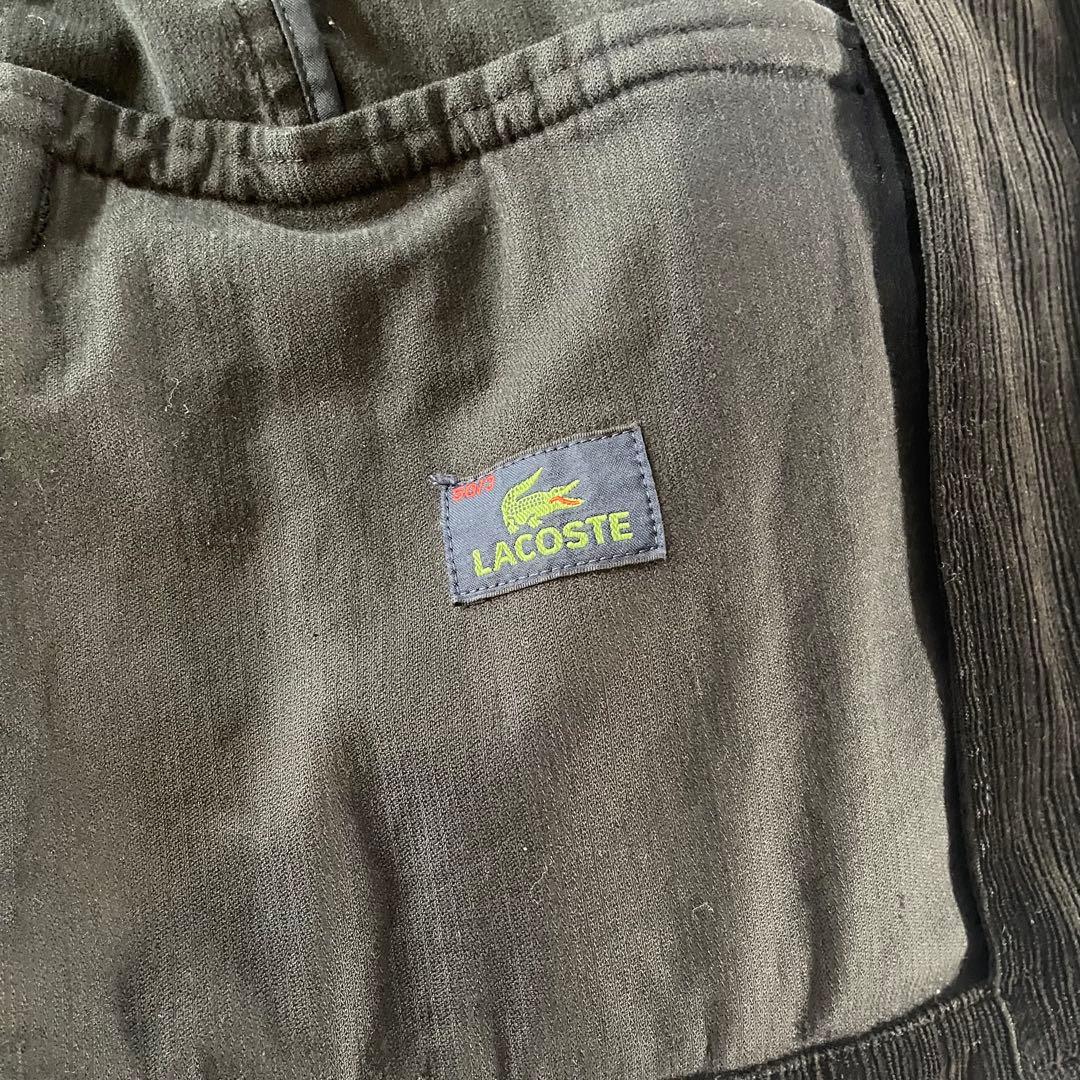 LACOSTE ブラック コーデュロイジャケットパンツ　セットアップ