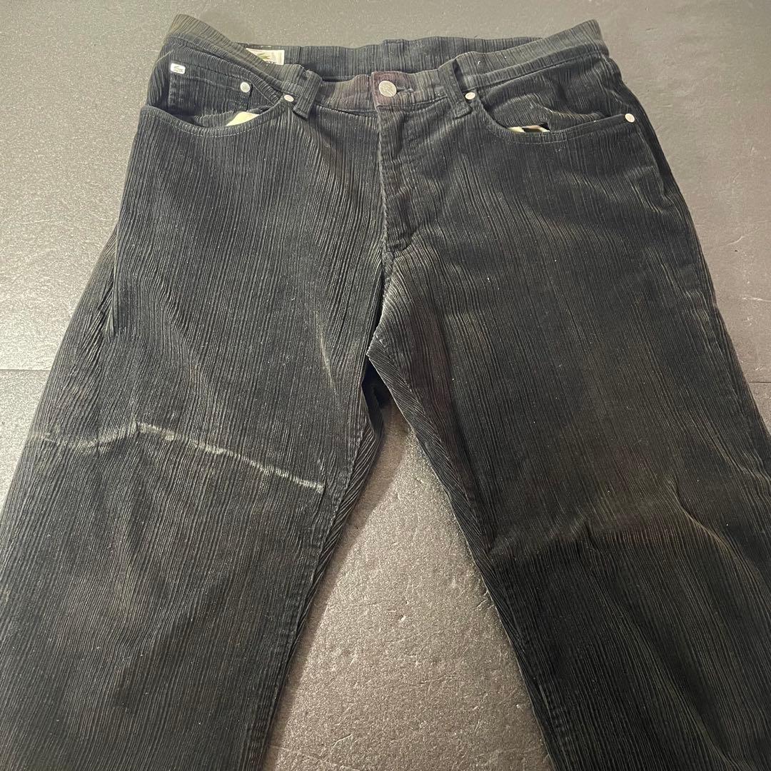 LACOSTE ブラック コーデュロイジャケットパンツ　セットアップ