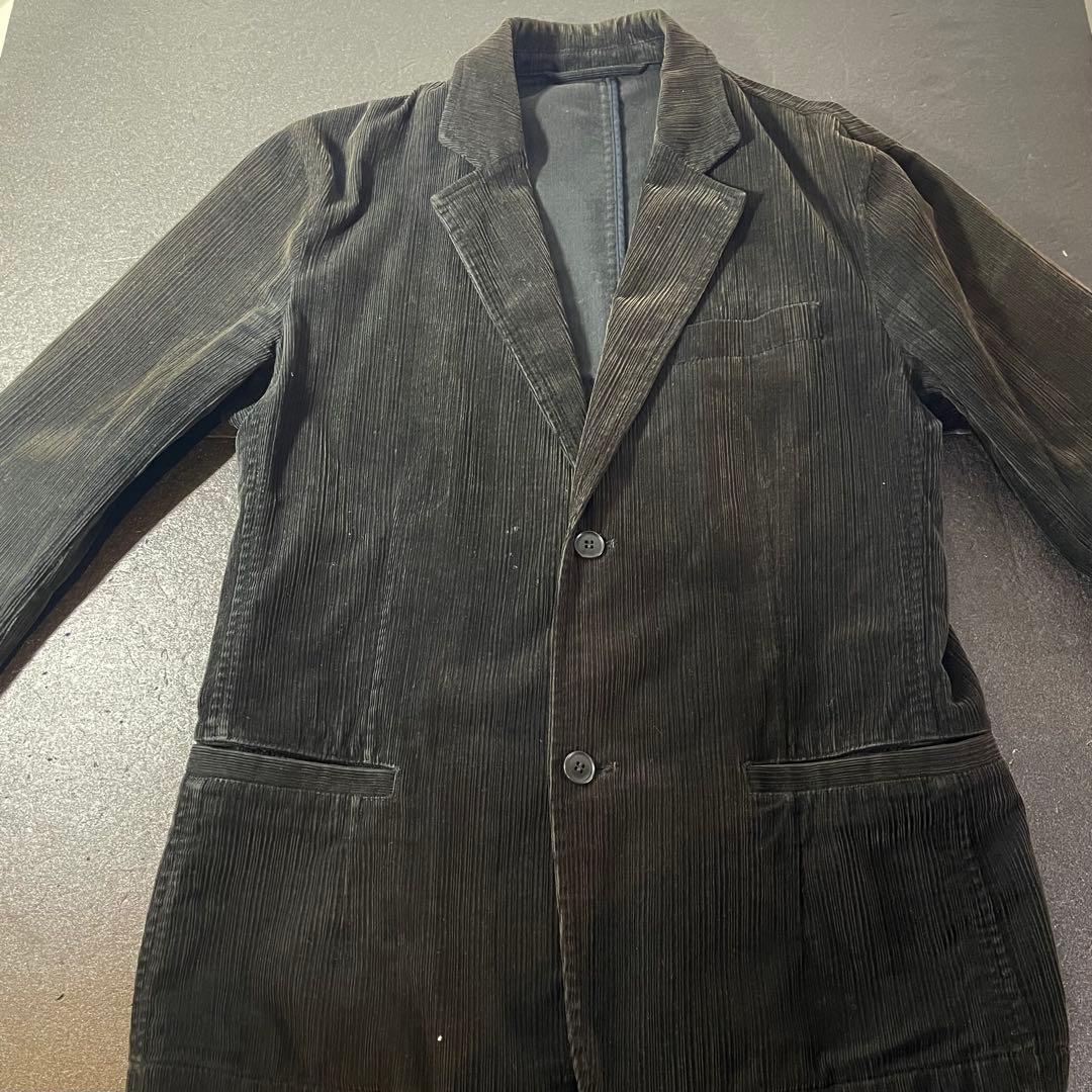 LACOSTE ブラック コーデュロイジャケットパンツ　セットアップ