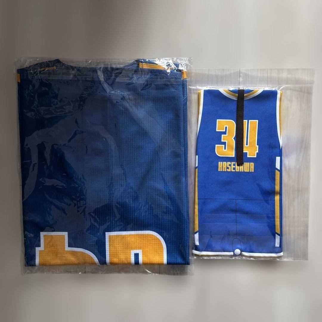 滋賀レイクス #34 長谷川 比源 ベースボールシャツ