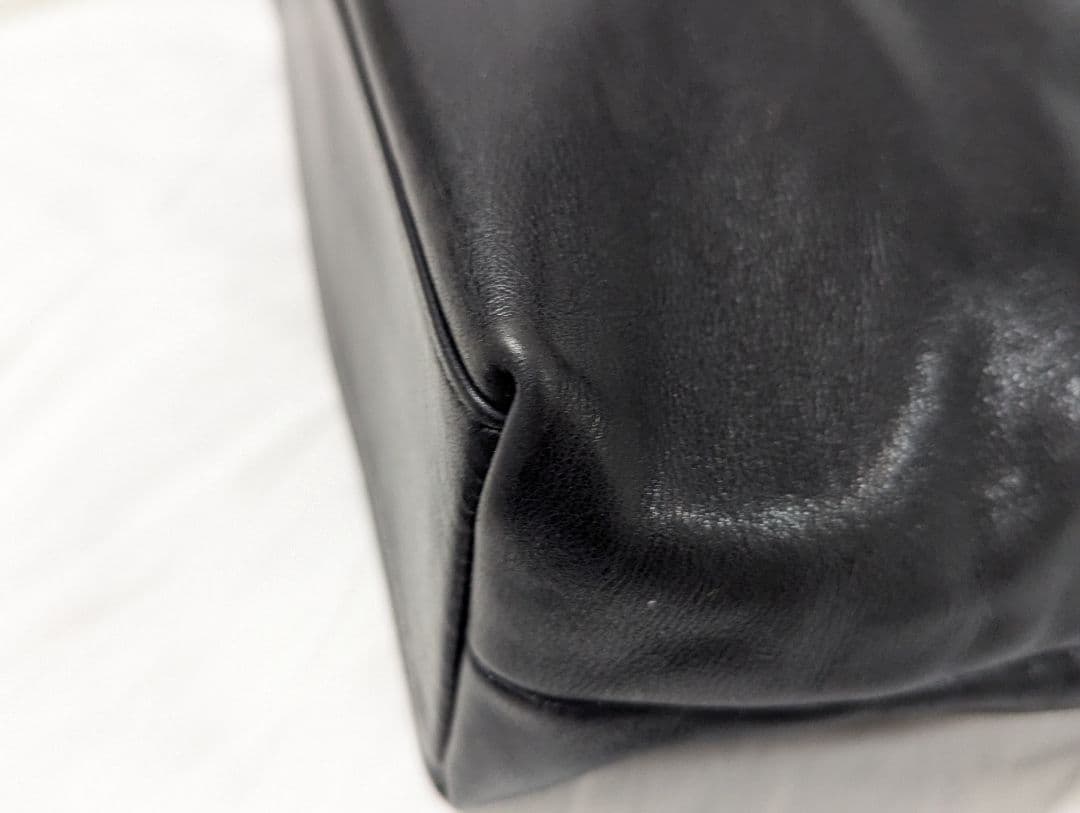 石見銀山 群言堂 トートバック　本革　レザー　黒 A4