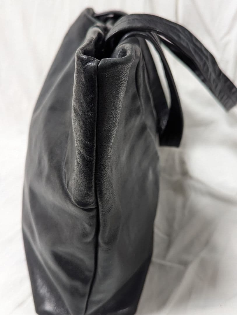 石見銀山 群言堂 トートバック　本革　レザー　黒 A4