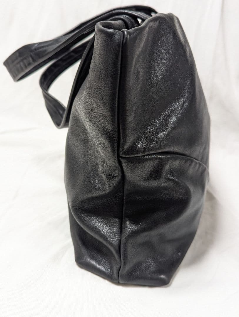 石見銀山 群言堂 トートバック　本革　レザー　黒 A4