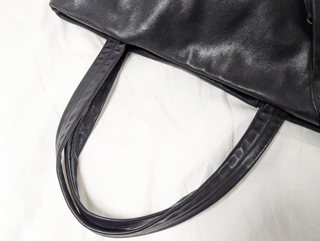 石見銀山 群言堂 トートバック　本革　レザー　黒 A4