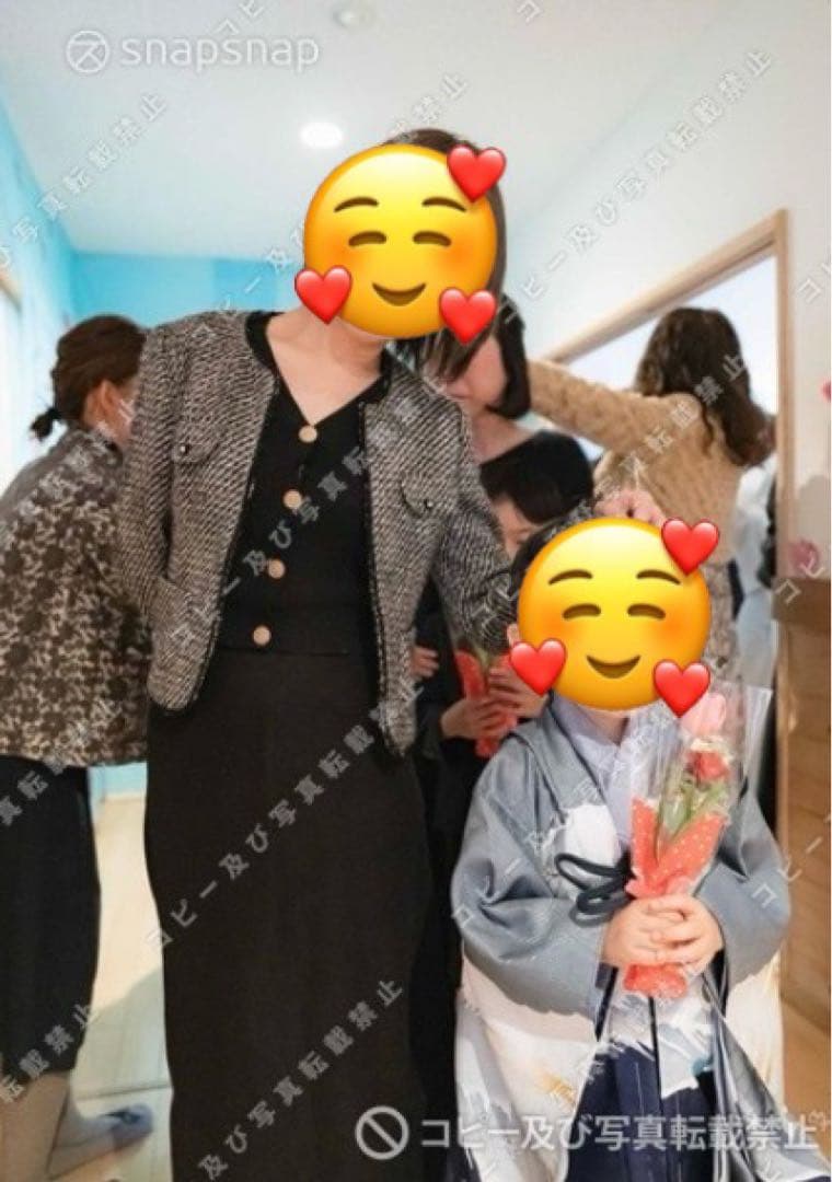 七五三五歳‼️素敵薄水色上品‼️縞袴とも似合ってまし