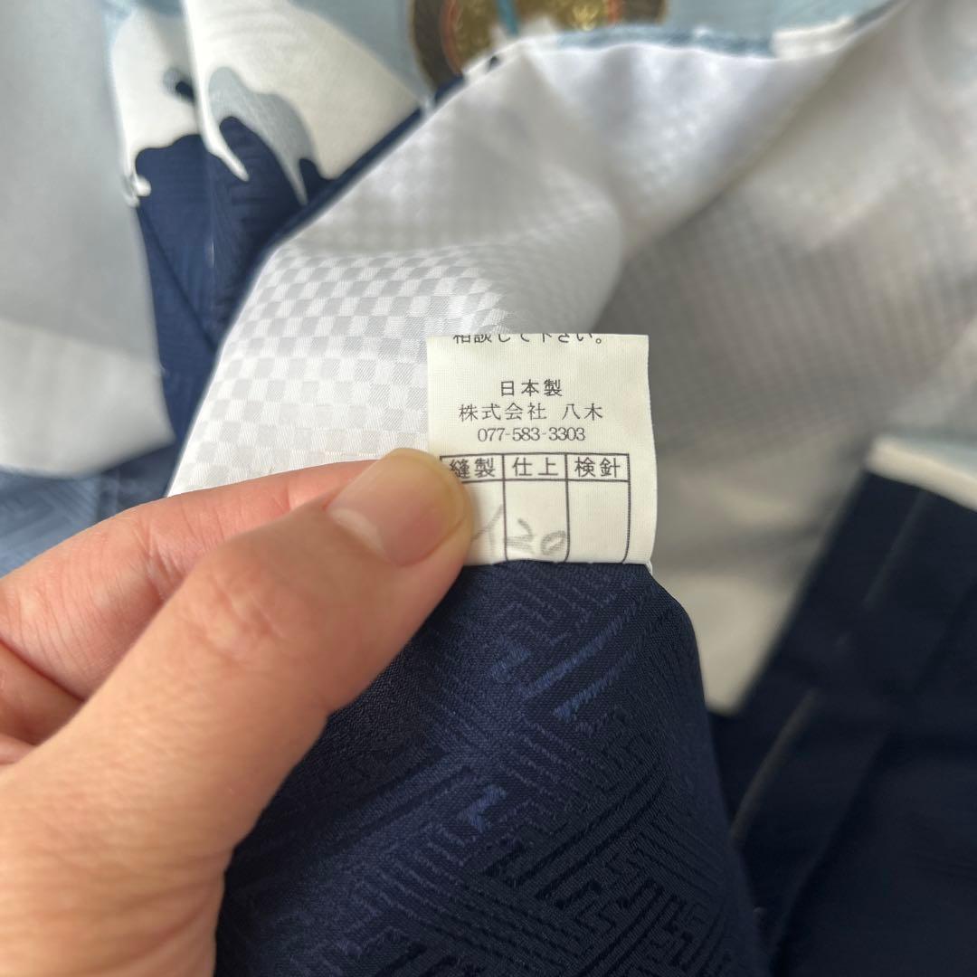 七五三五歳‼️素敵薄水色上品‼️縞袴とも似合ってまし