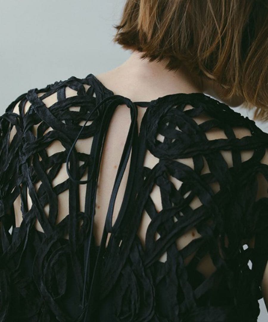 ETRE TOKYO ブレードパターンノースリーブオールインワン