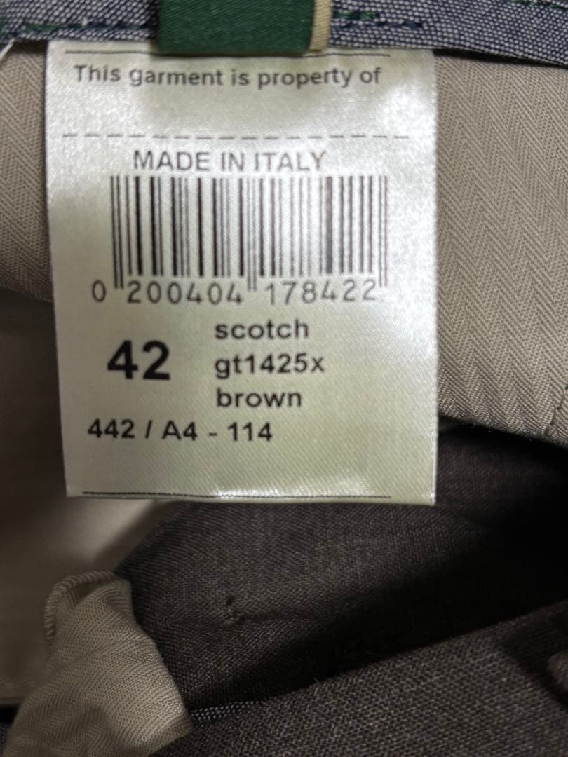 未使用 BERWICH ベルウィッチ SCOTCH スコッチ テクノウール 42