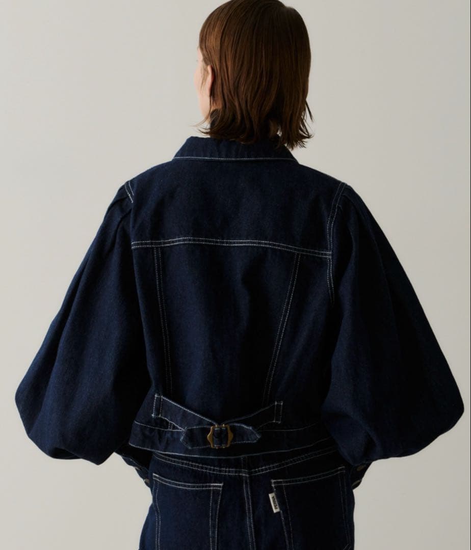 PERNA ペルナ ボリュームスリーブ デニムジャケット Gジャン