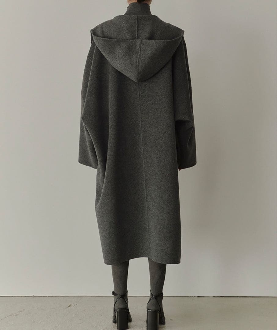 【新品】LE CIEL BLEU Hooded Over Coat(グレー)