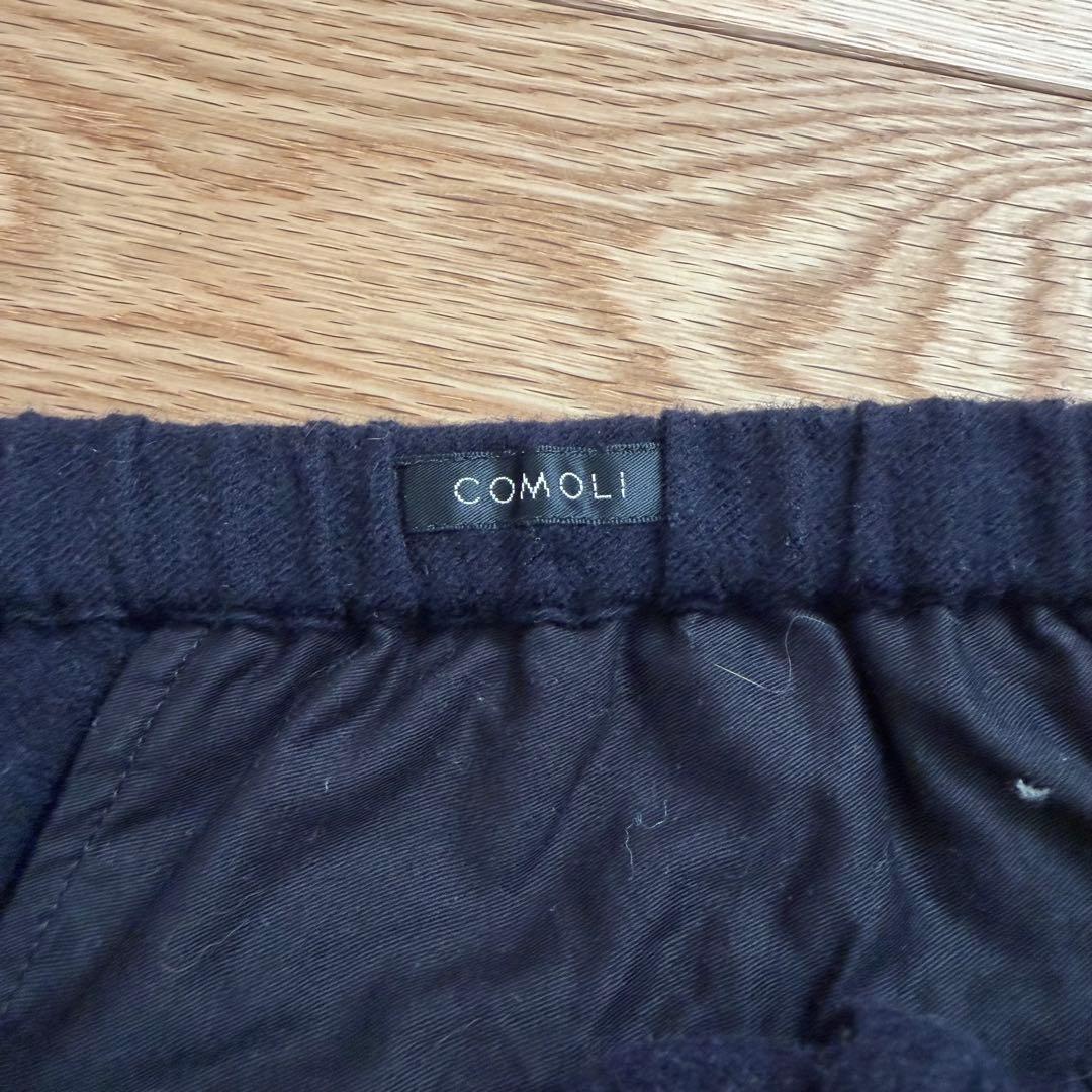 COMOLI コモリ 22AW リファインウール ドローストリングイージーパンツ