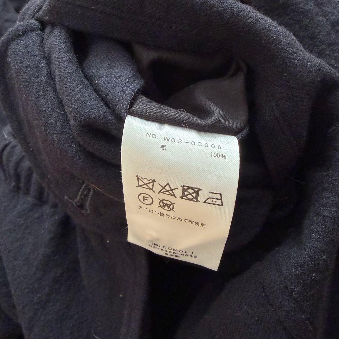 COMOLI コモリ 22AW リファインウール ドローストリングイージーパンツ