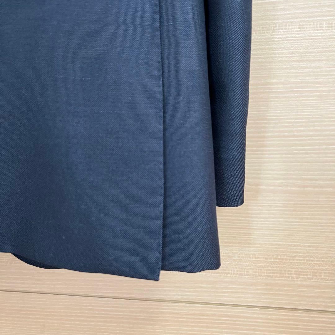 【39】ブリッラペルイルグストネイビーソリッドスーツドーメル生地モヘア