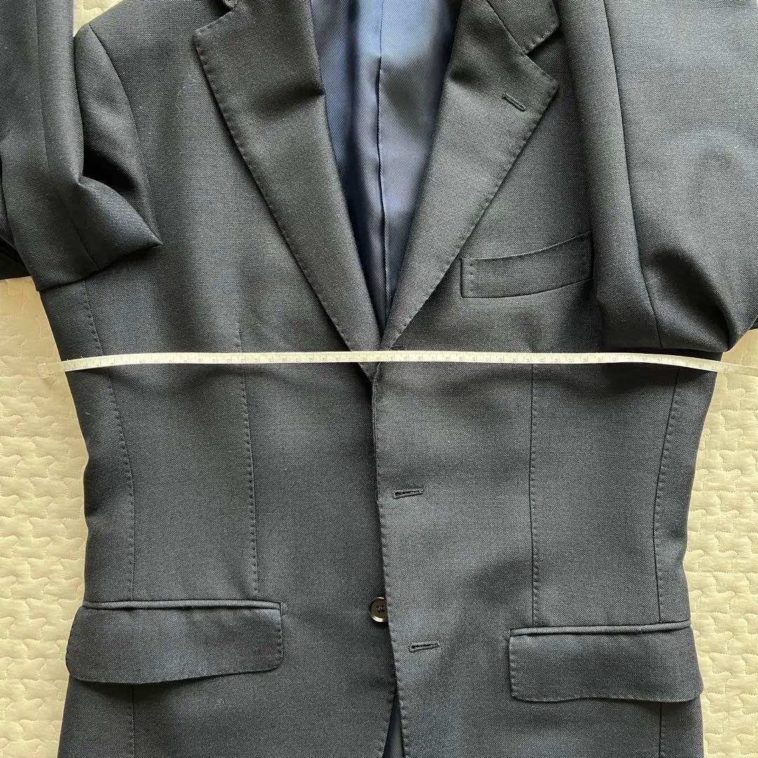 【39】ブリッラペルイルグストネイビーソリッドスーツドーメル生地モヘア