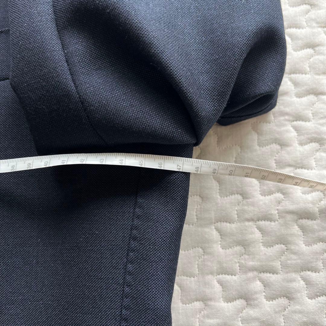 【39】ブリッラペルイルグストネイビーソリッドスーツドーメル生地モヘア