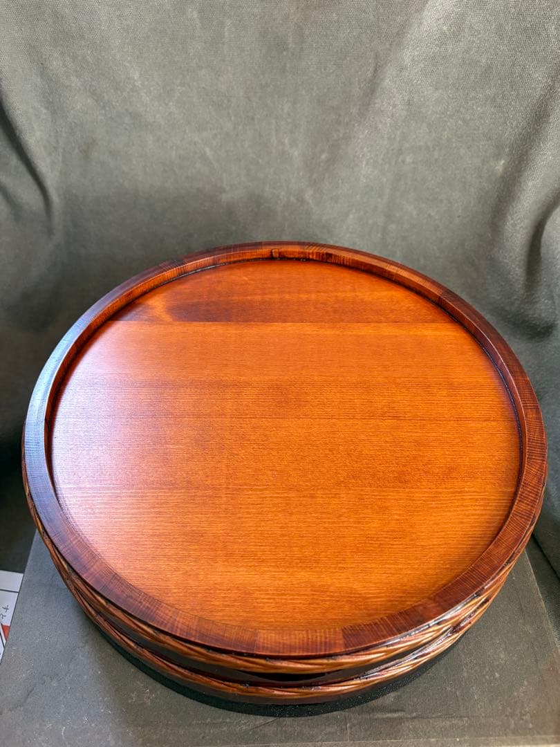 木製 漆器　平桶溜塗 山中塗漆器 飯台 寿司桶