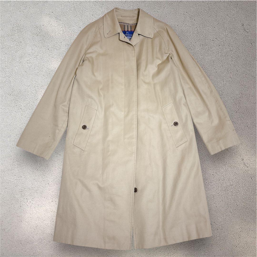 バーバリーブルーレーベル ステンカラーコート ノバチェック ライナー付　L