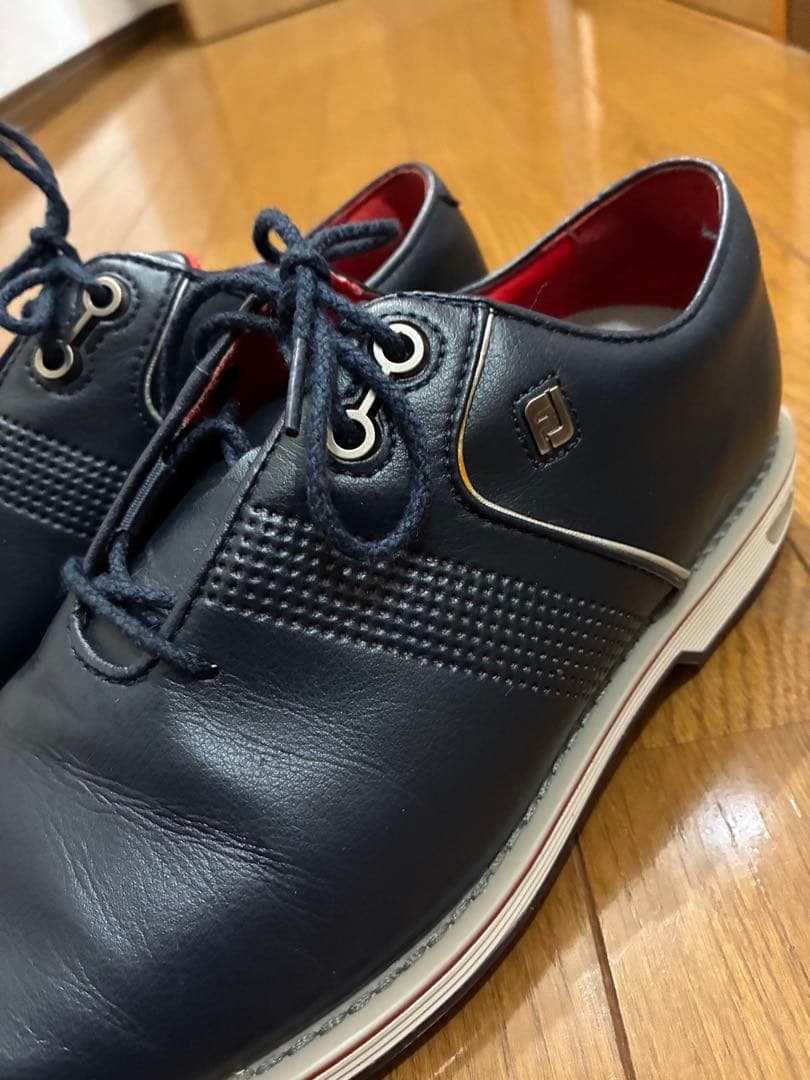 フットジョイ　プレミアムシリーズ　ゴルフシューズ 25.5cm ネイビー