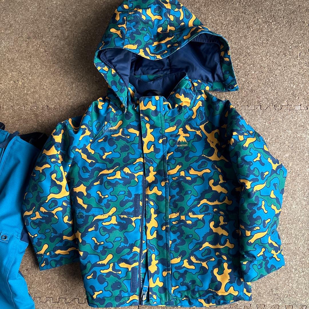 バートン　キッズ　スノージャケット&ビブパンツ　110-120 上下