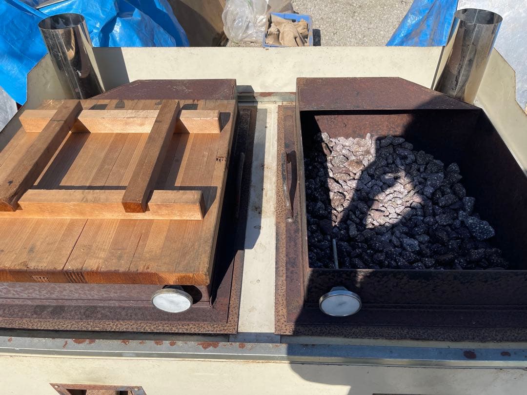 ガス式焼き芋機 石付き プロバン業務用千葉県　八街市直接引き取り