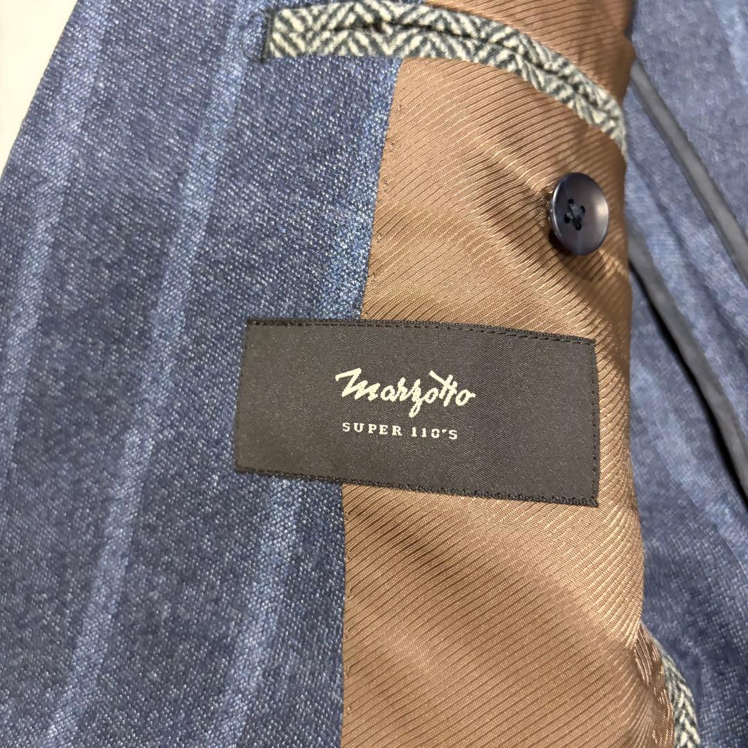 美品✨スーツセレクト スーツ スリーピース マルゾット ウール ネイビー