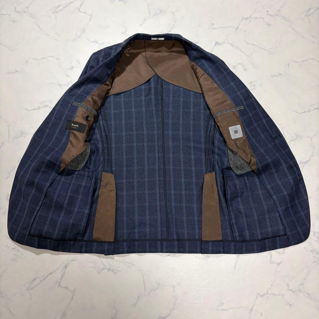 美品✨スーツセレクト スーツ スリーピース マルゾット ウール ネイビー