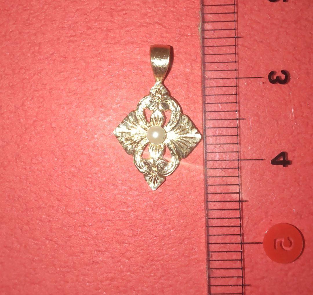 K18YG パール フィレンツェ彫り　新品