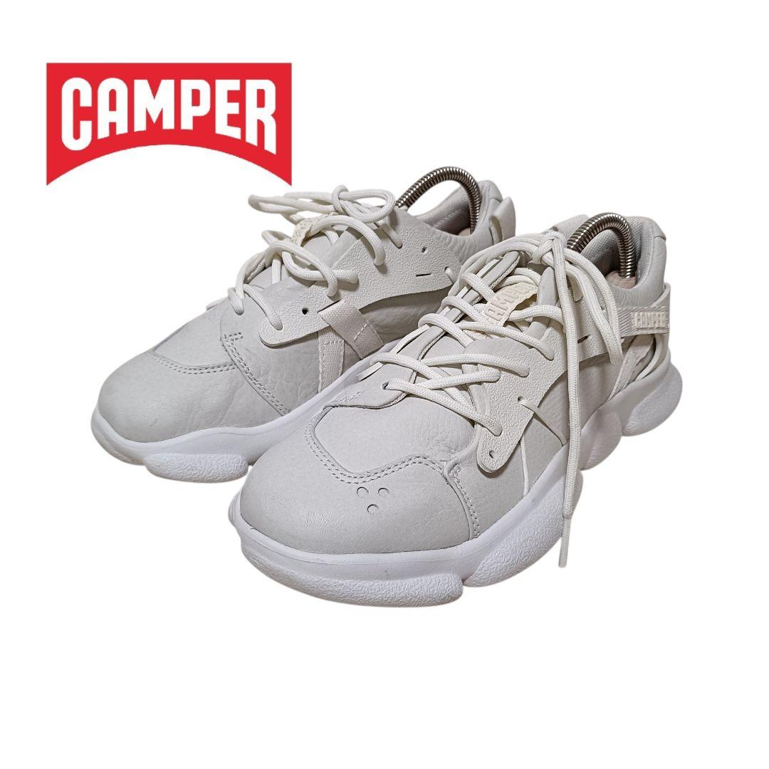 【美品】CAMPER カンペール スニーカー カースト レザー ホワイト 36
