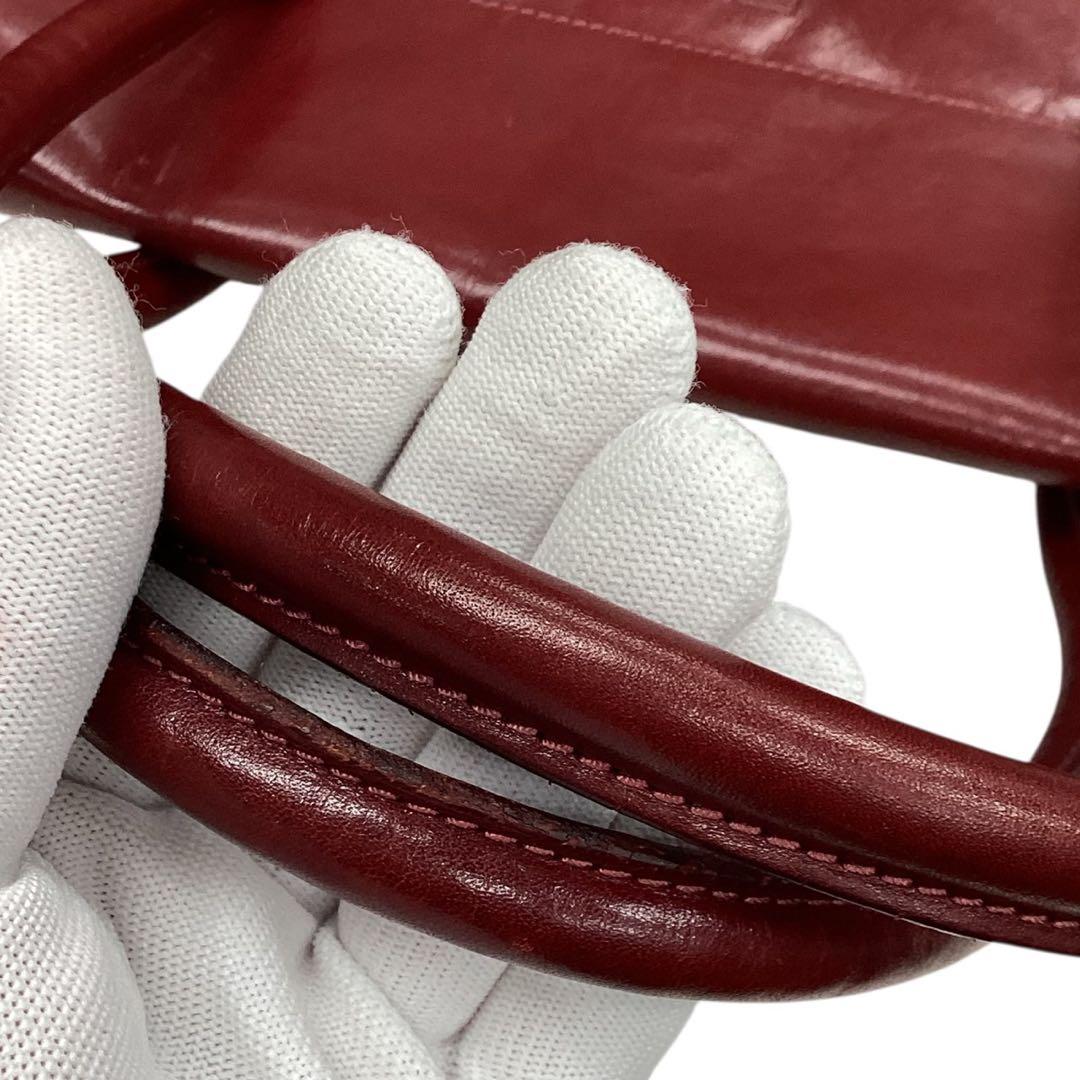 【HIROFU】レッド★レザーバッグ★保存袋【ヒロフ】