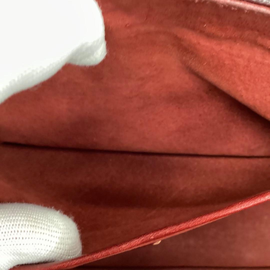 【HIROFU】レッド★レザーバッグ★保存袋【ヒロフ】