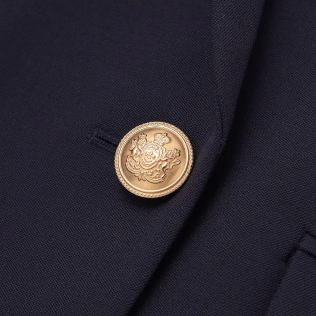 PLST ダブルブレストジャケット　紺ブレ　金ボタン