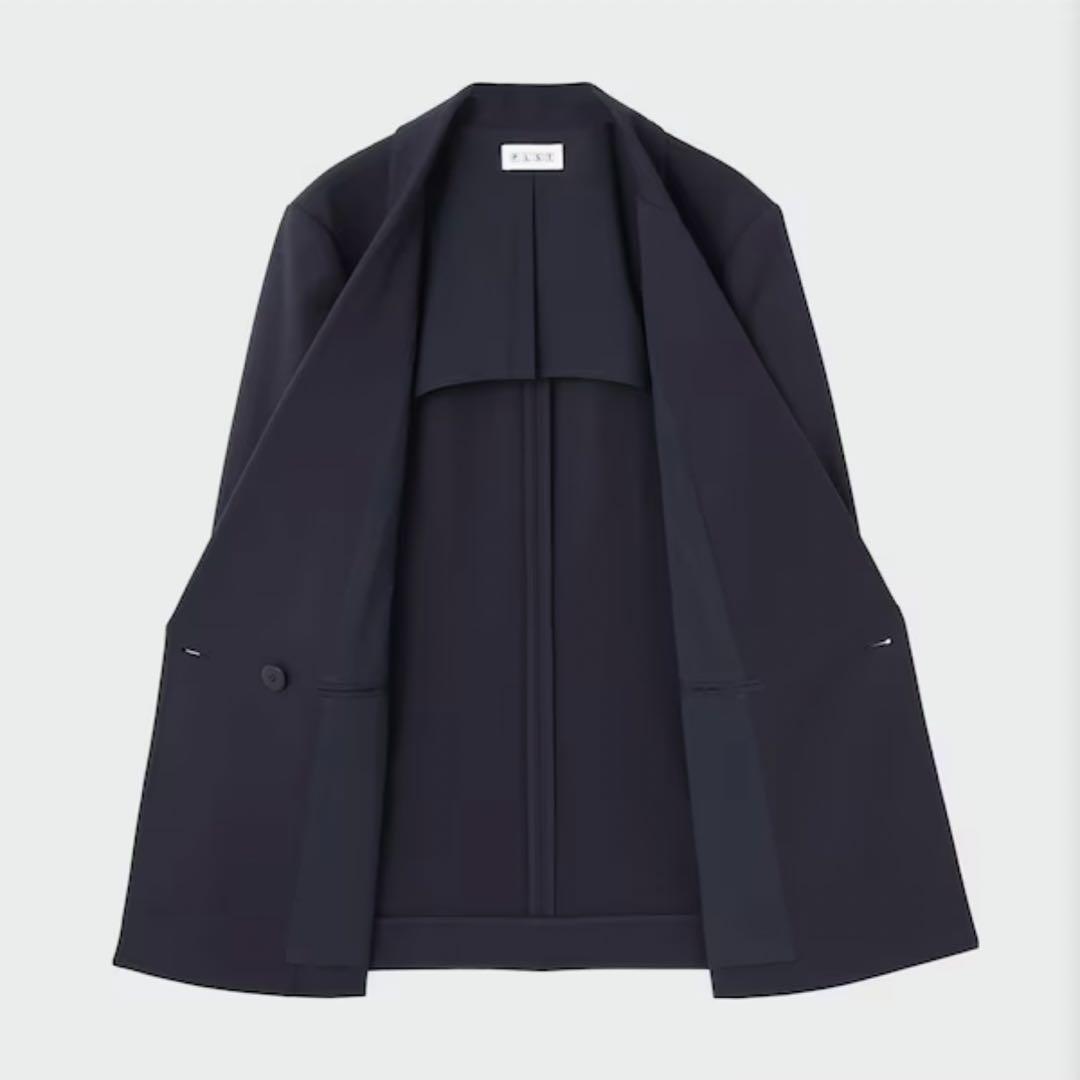 PLST ダブルブレストジャケット　紺ブレ　金ボタン