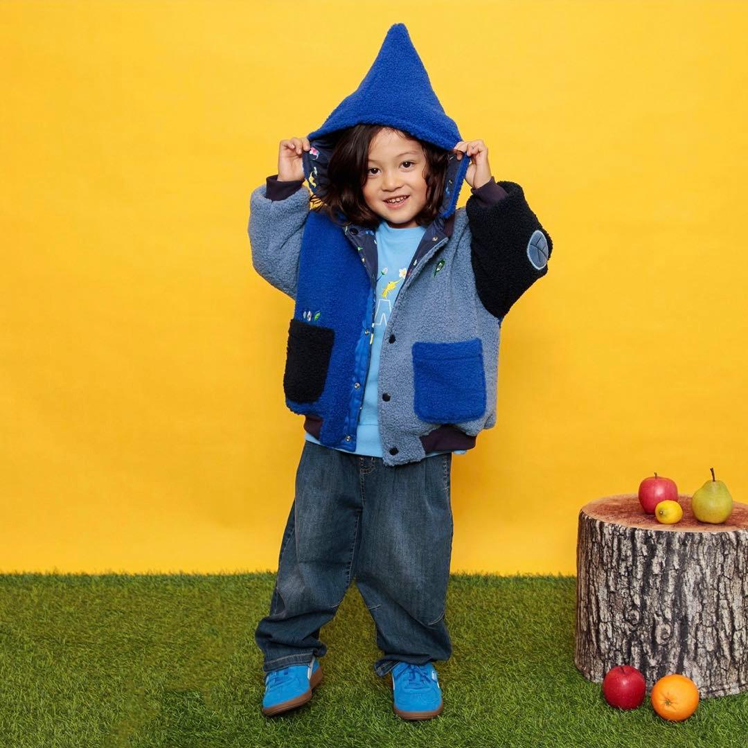 【最安値】ピクミン×BREEZE ブルゾン　青ピクミン　110