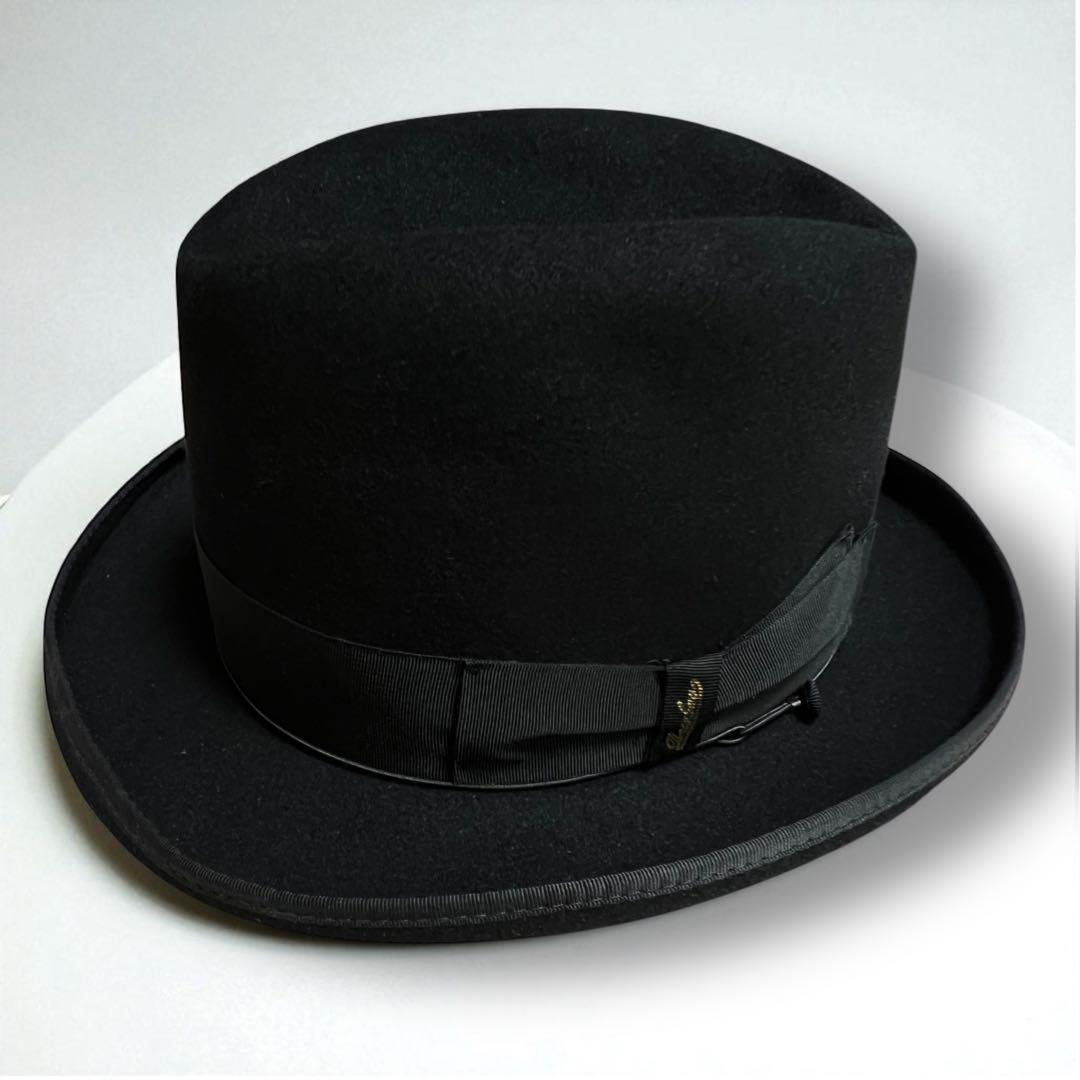 【タグ付き新品】Borsalino（ボルサリーノ）ハット ブラッ
