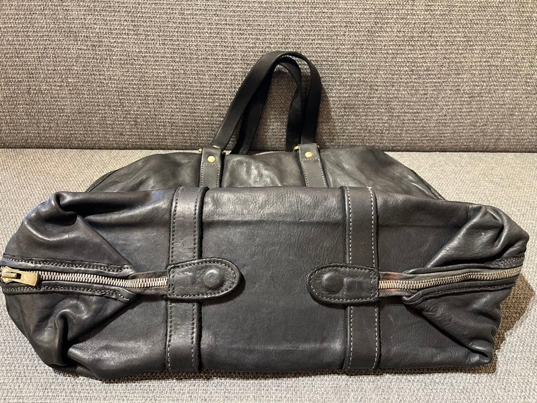 GUIDI 黒レザートートバッグ 大きめ