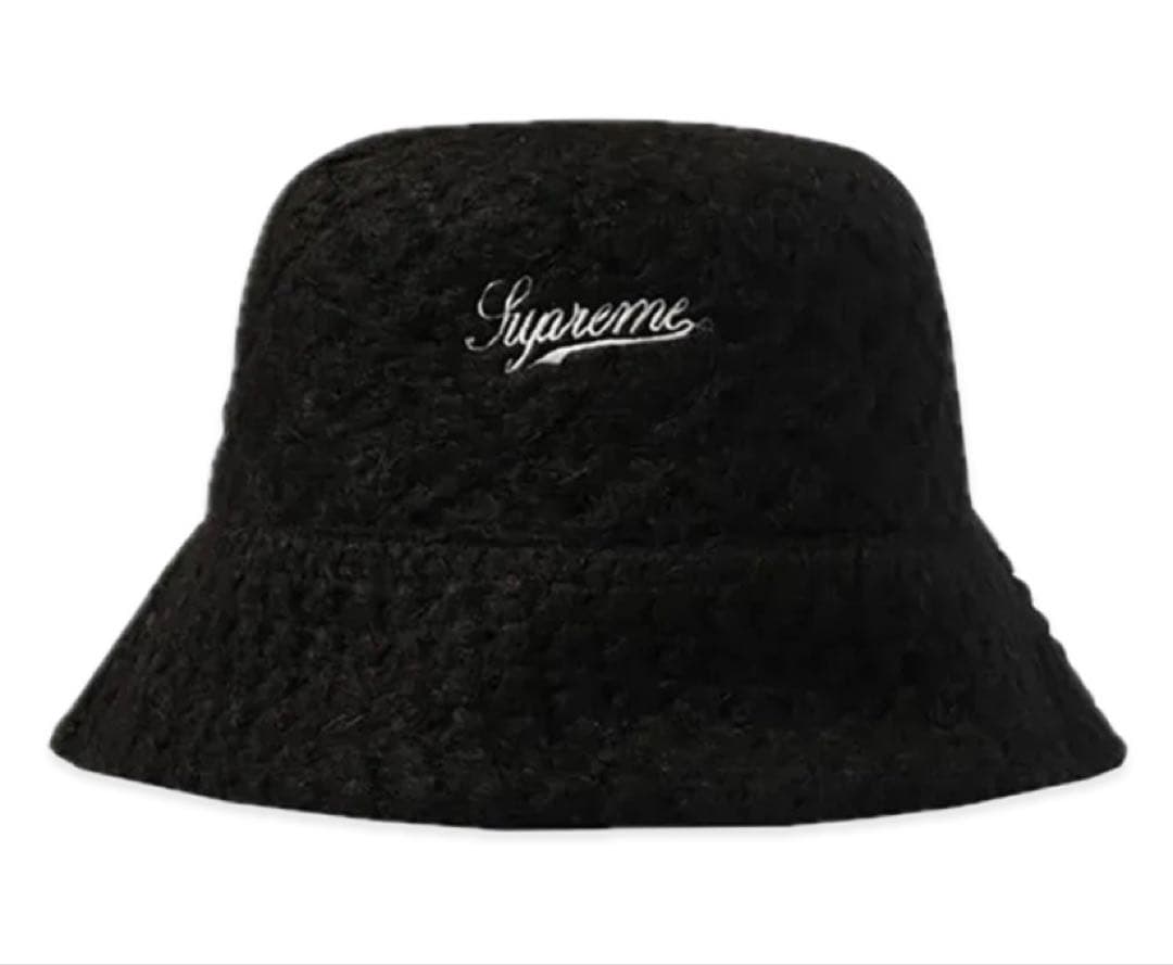 シュプリーム　ブラック バケットハットSupreme