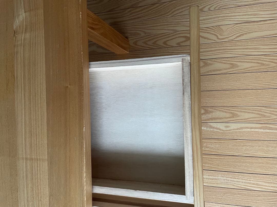 無印良品　タモ材　ローテーブル　幅90×奥行45×高さ35cm 引き出し付き