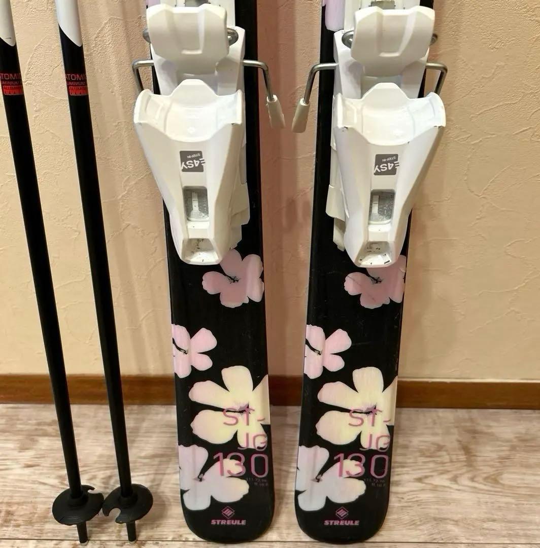 ◾️カービングスキーセット　スキー板130㎝ ブーツ23㎝ 子供用　ジュニア用