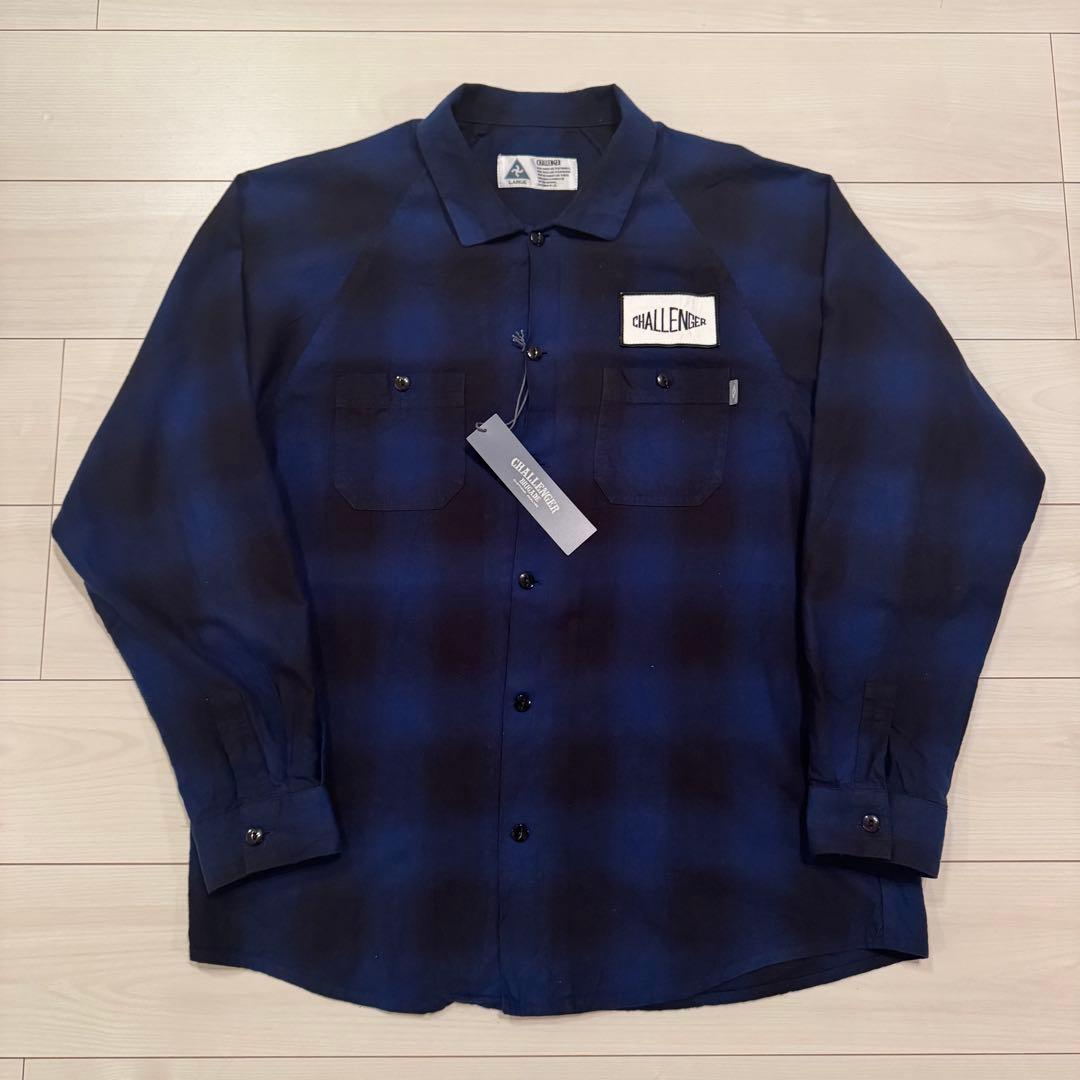 断*ン様 CHALLENGER CHECK WORK SHIRT オンブレチェッ