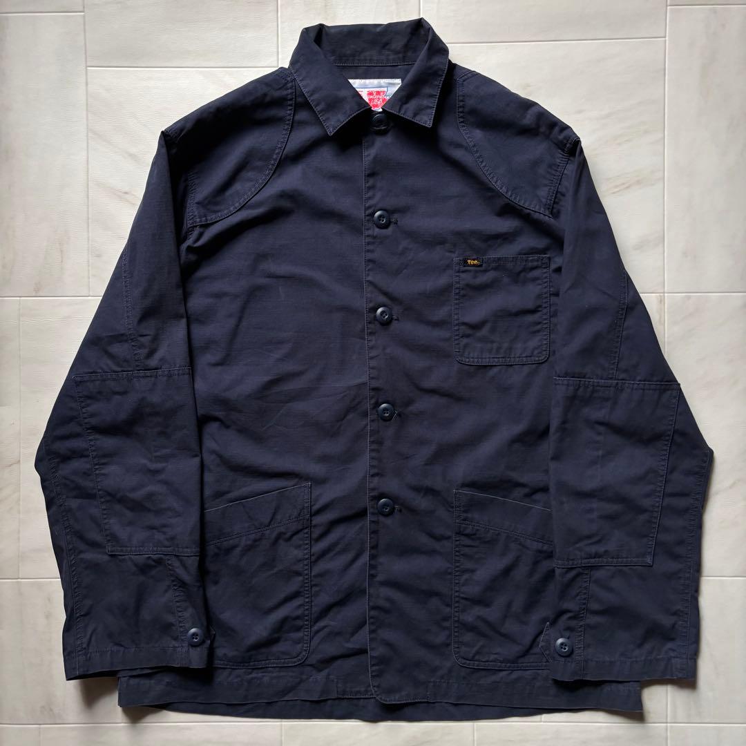 【激レアステーキタグ/日本製】 テンダーロイン カバーオール 無地 ネイビー L