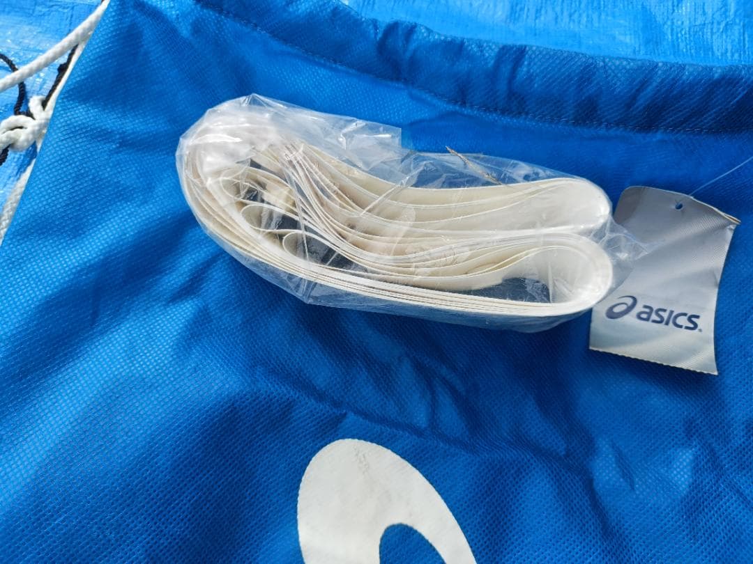 ほぼ新品 バレーボールネット 9人制 9.5m 試合 練習 高品質 asics