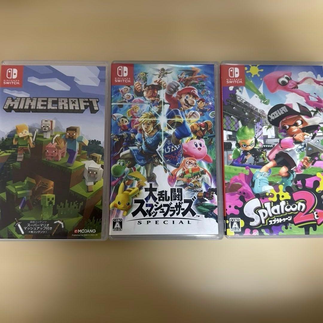 スイッチソフトまとめ売り 大乱闘スマッシュブラザーズマインクラフトスプラトゥーン