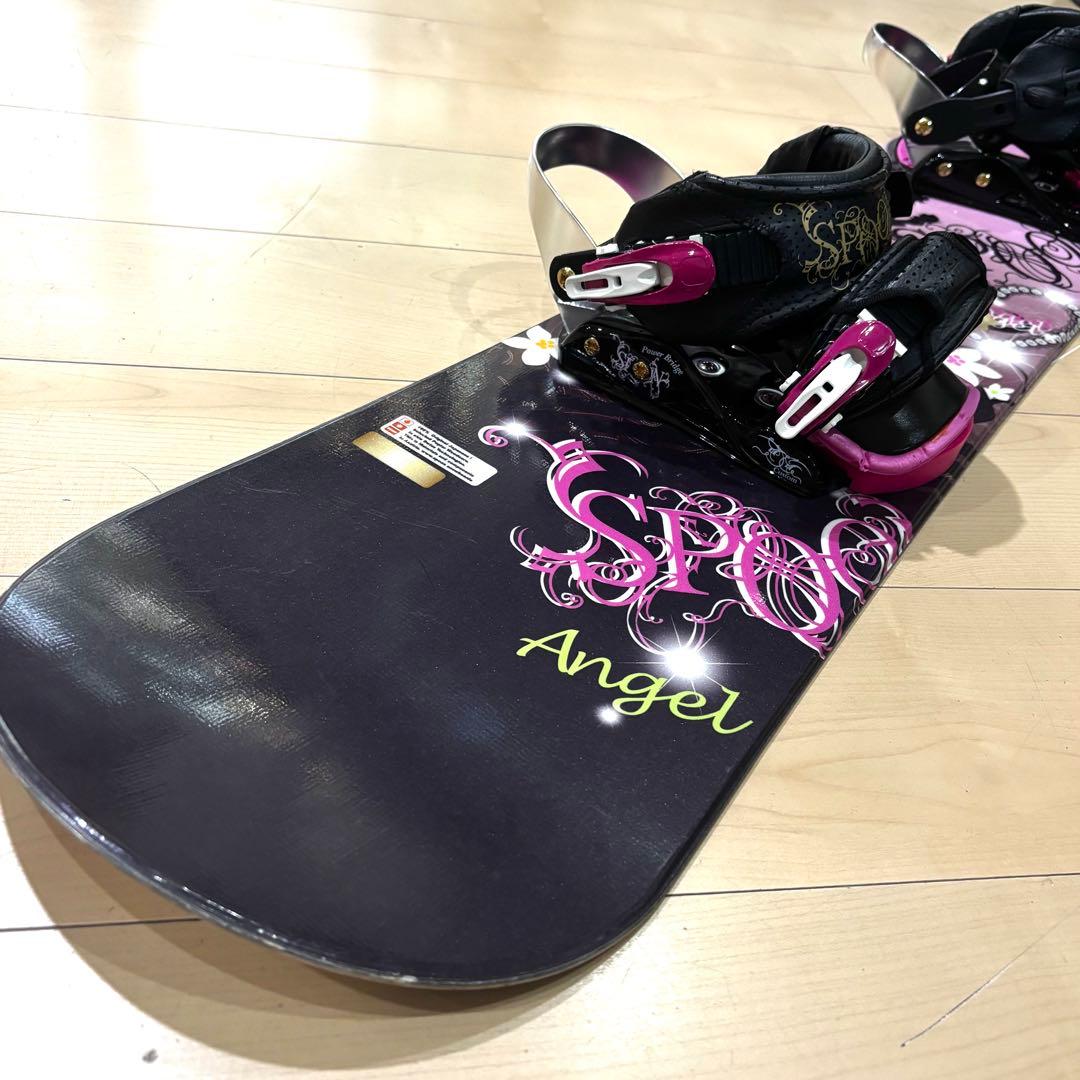 SPOON 2点　Angel 135　スノーボード　上位ビンディング　ピンク