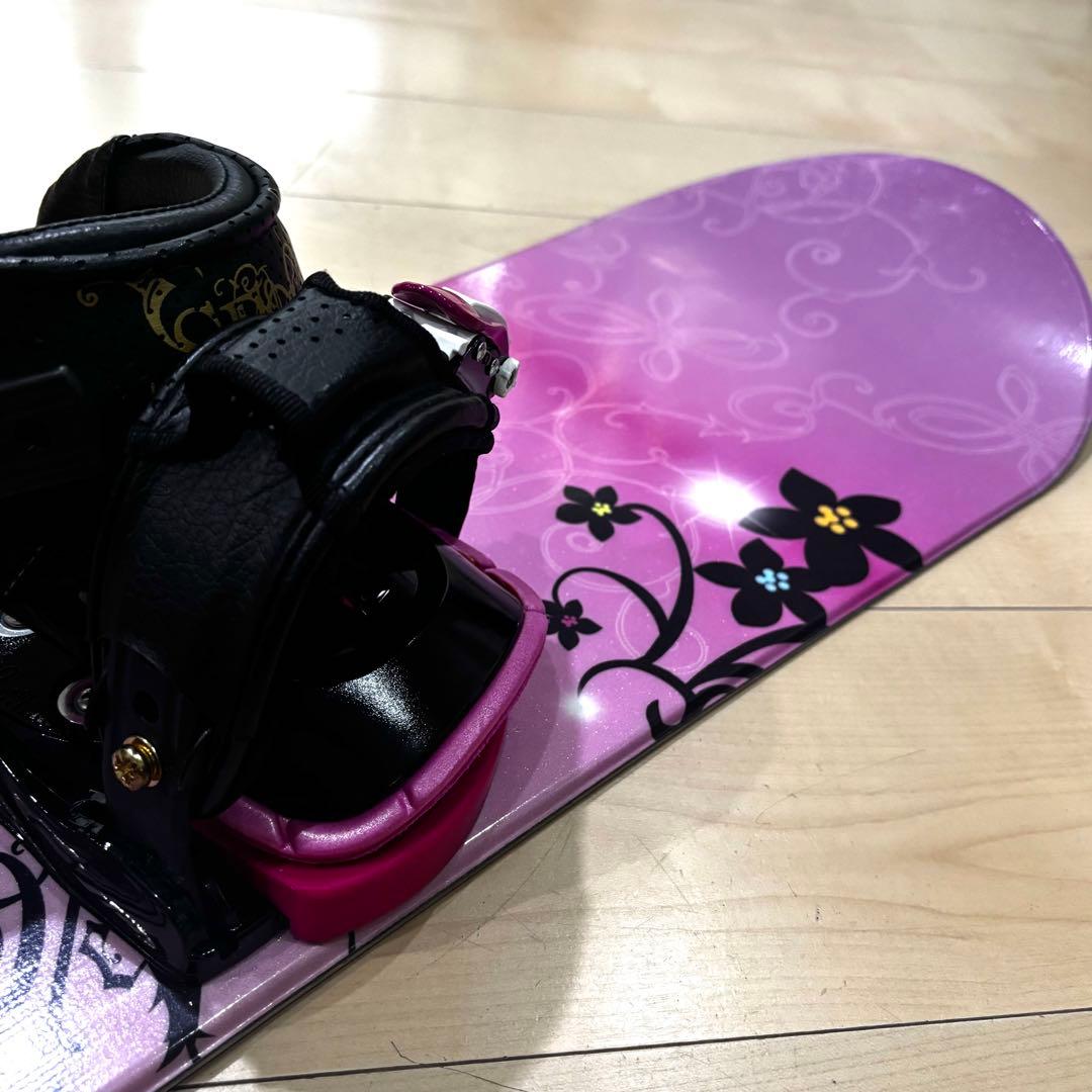 SPOON 2点　Angel 135　スノーボード　上位ビンディング　ピンク