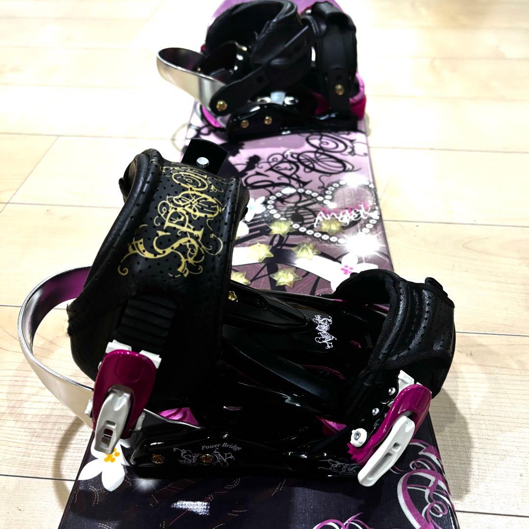 SPOON 2点　Angel 135　スノーボード　上位ビンディング　ピンク