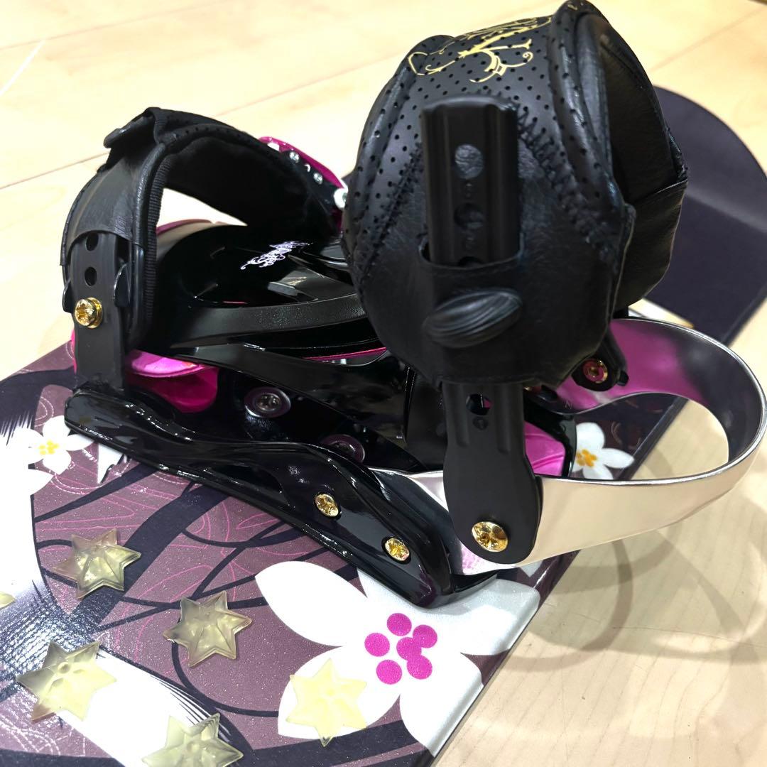 SPOON 2点　Angel 135　スノーボード　上位ビンディング　ピンク